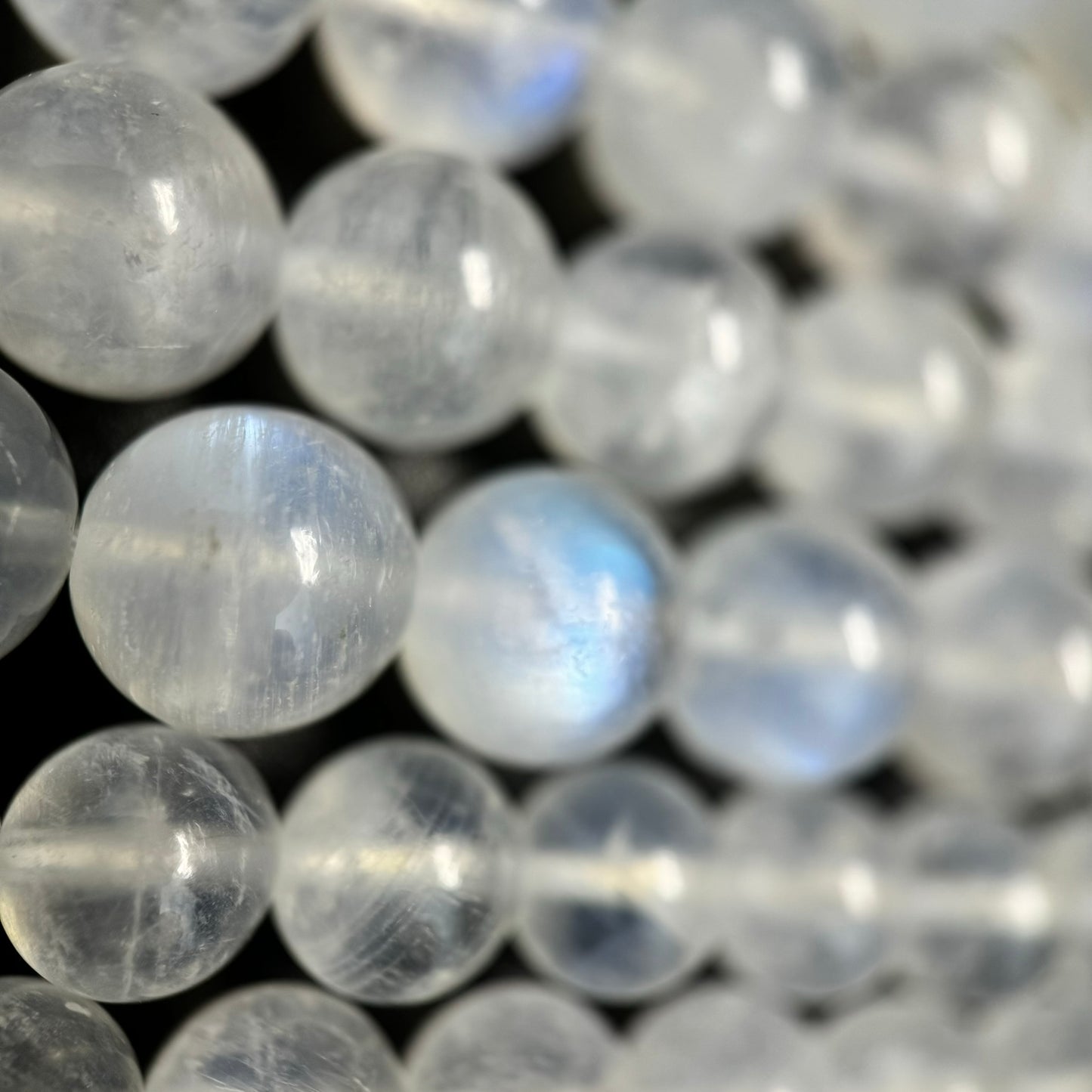 Moonstone AAAA Polished Round Beads image 4