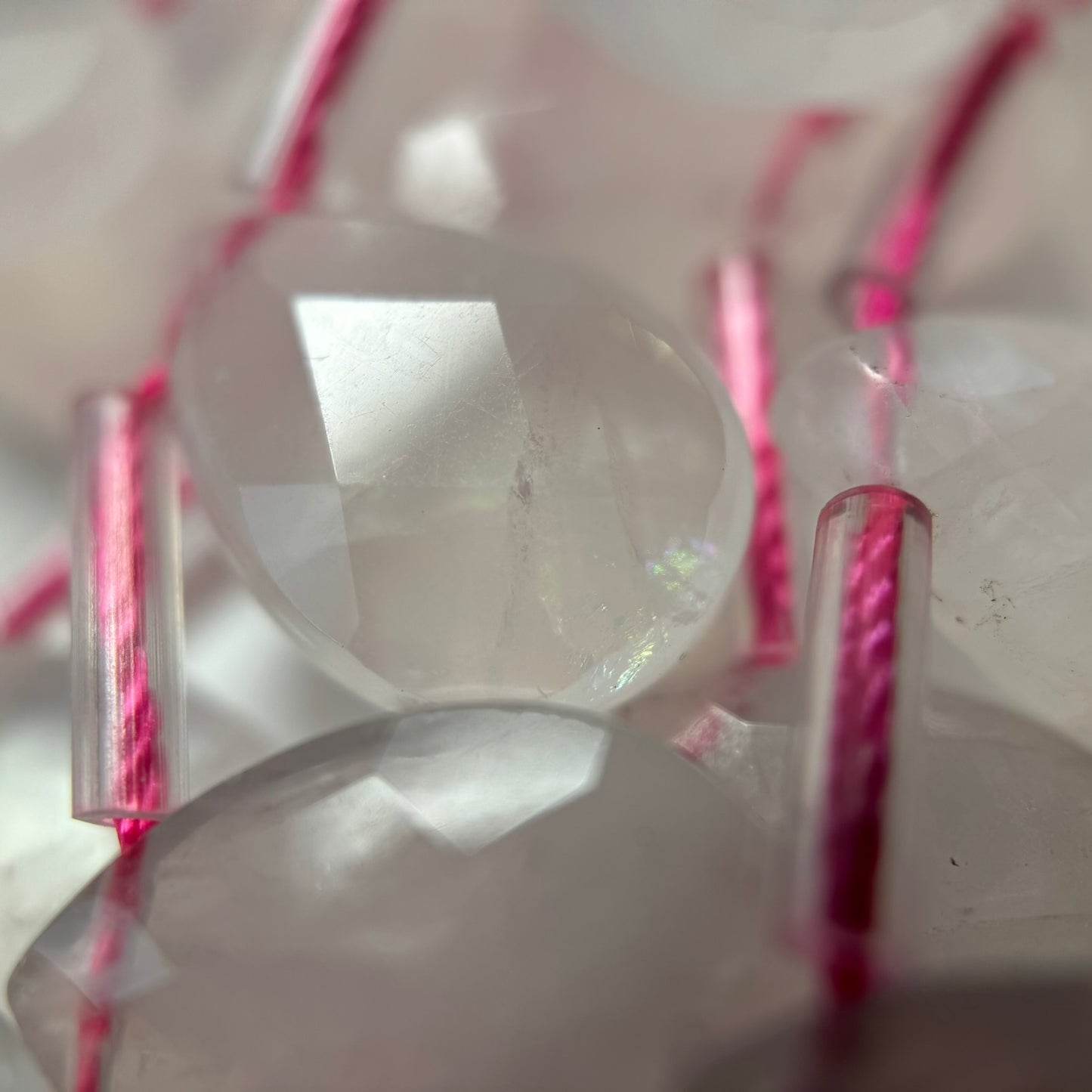 Rose Quartz Faceted Pear Shape Beads image 6