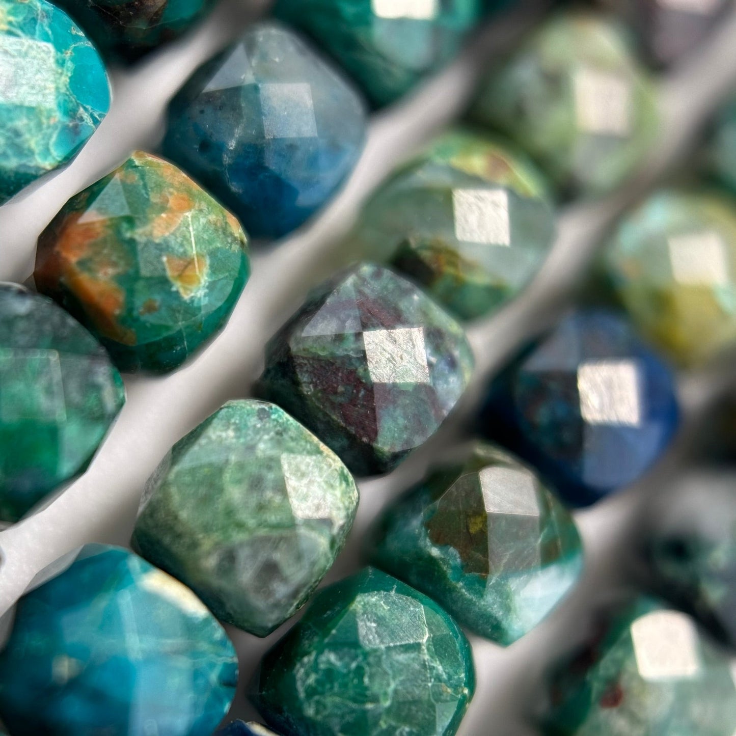 Chrysocolla Square Beads image 6