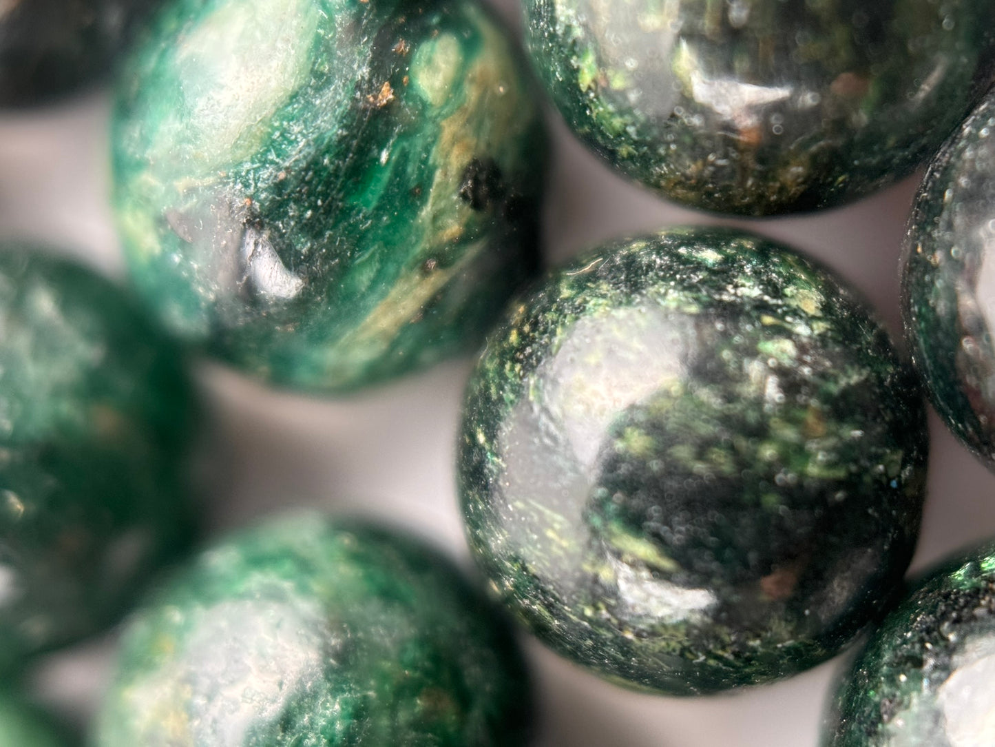 Fuchsite A Polished Round Beads image 3