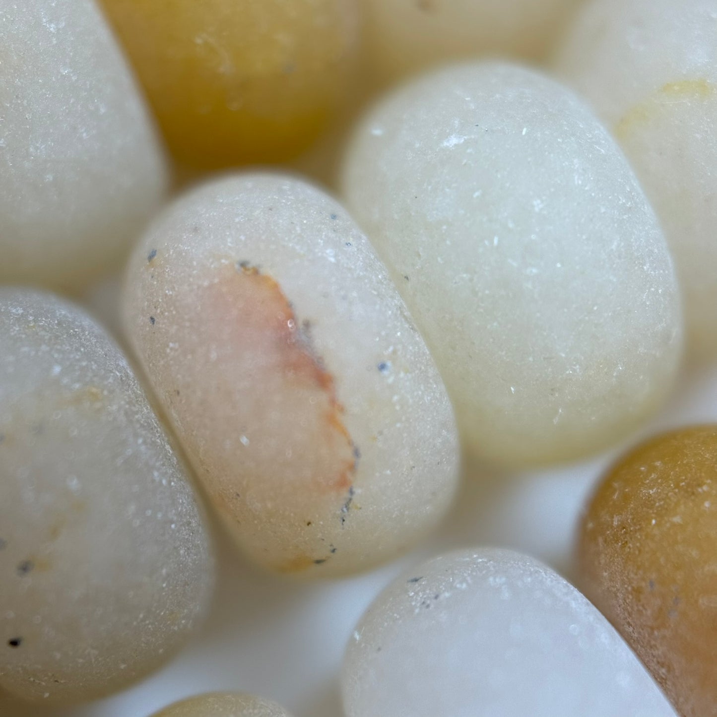 Golden Healer Quartz Frosted Rondelle Beads image 5