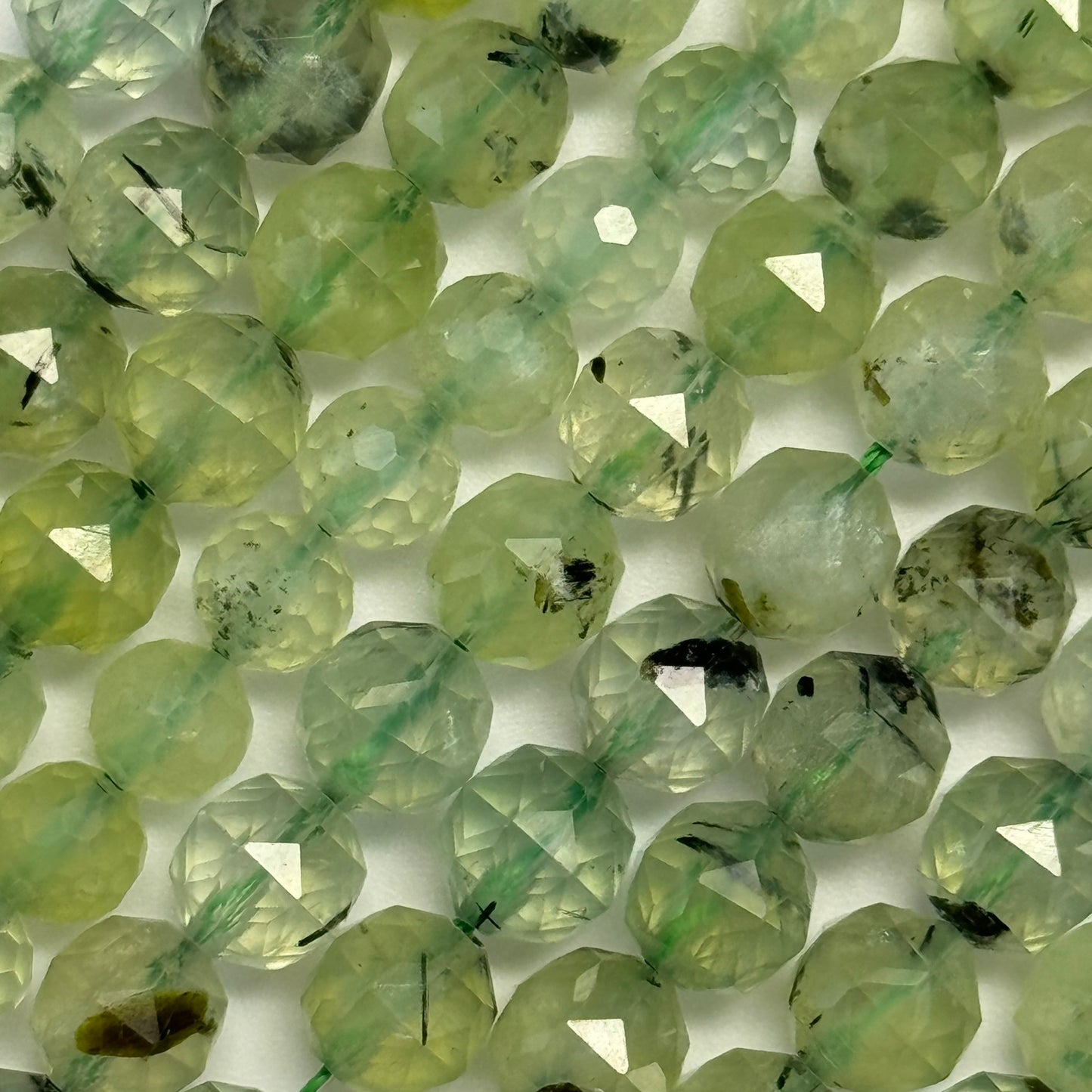 Prehnite Faceted Round Beads image 5