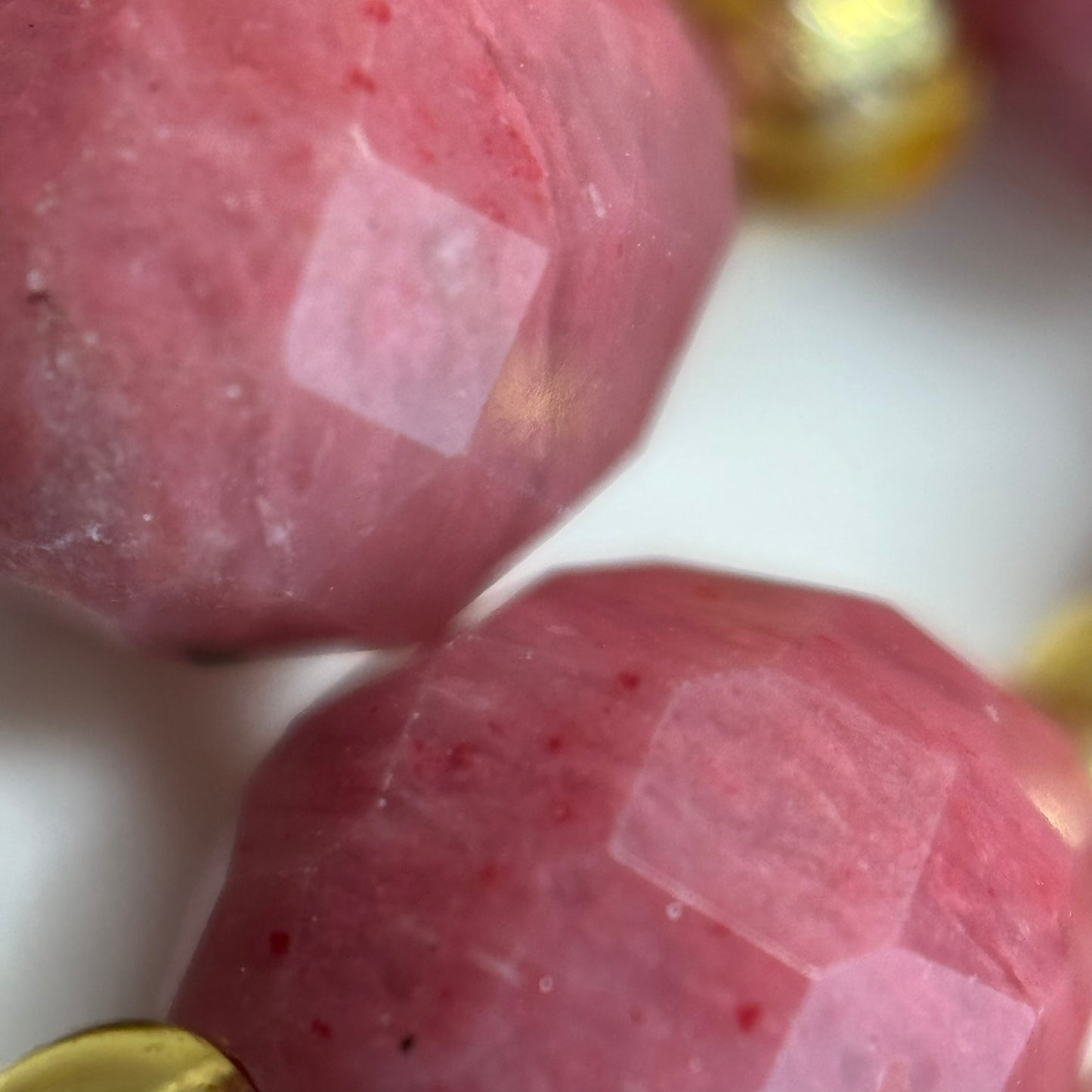 Rhodonite AA Faceted Barrel 8 Beads image 2