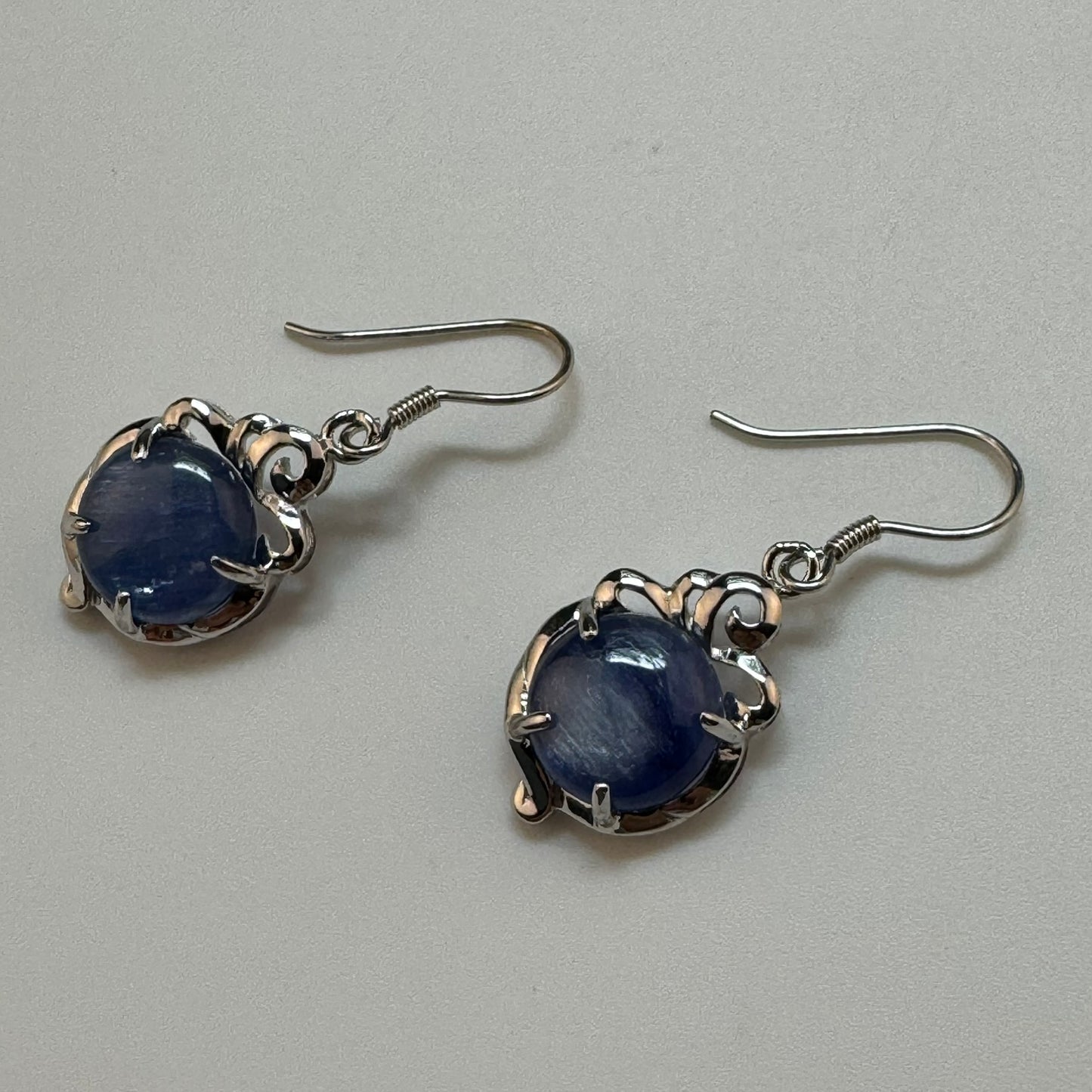 Blue stone earrings in Sterling Silver ​