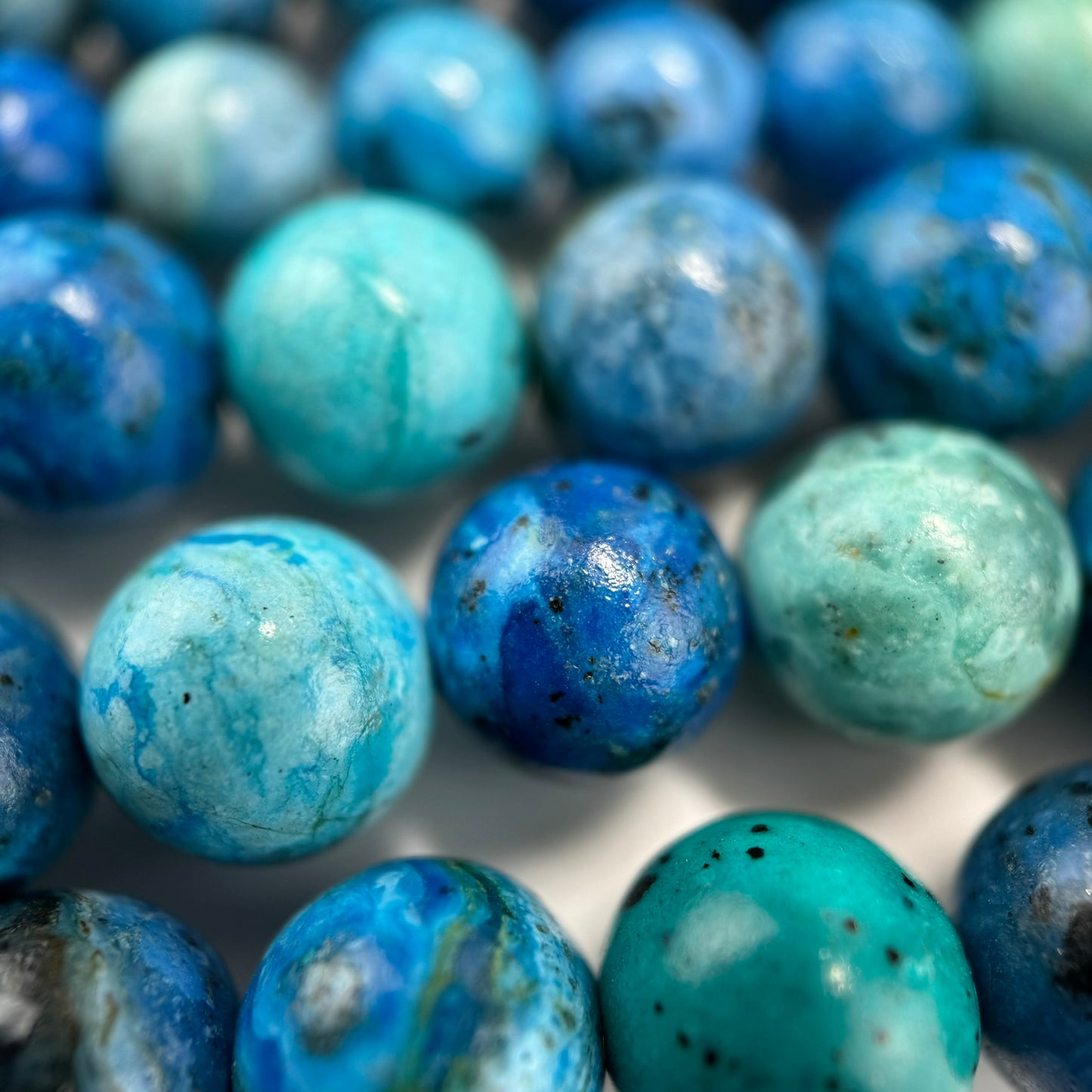 Chrysocolla Bead Light Blue Green