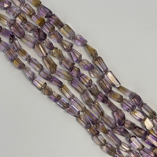 Faceted Ametrine Freeform Beads