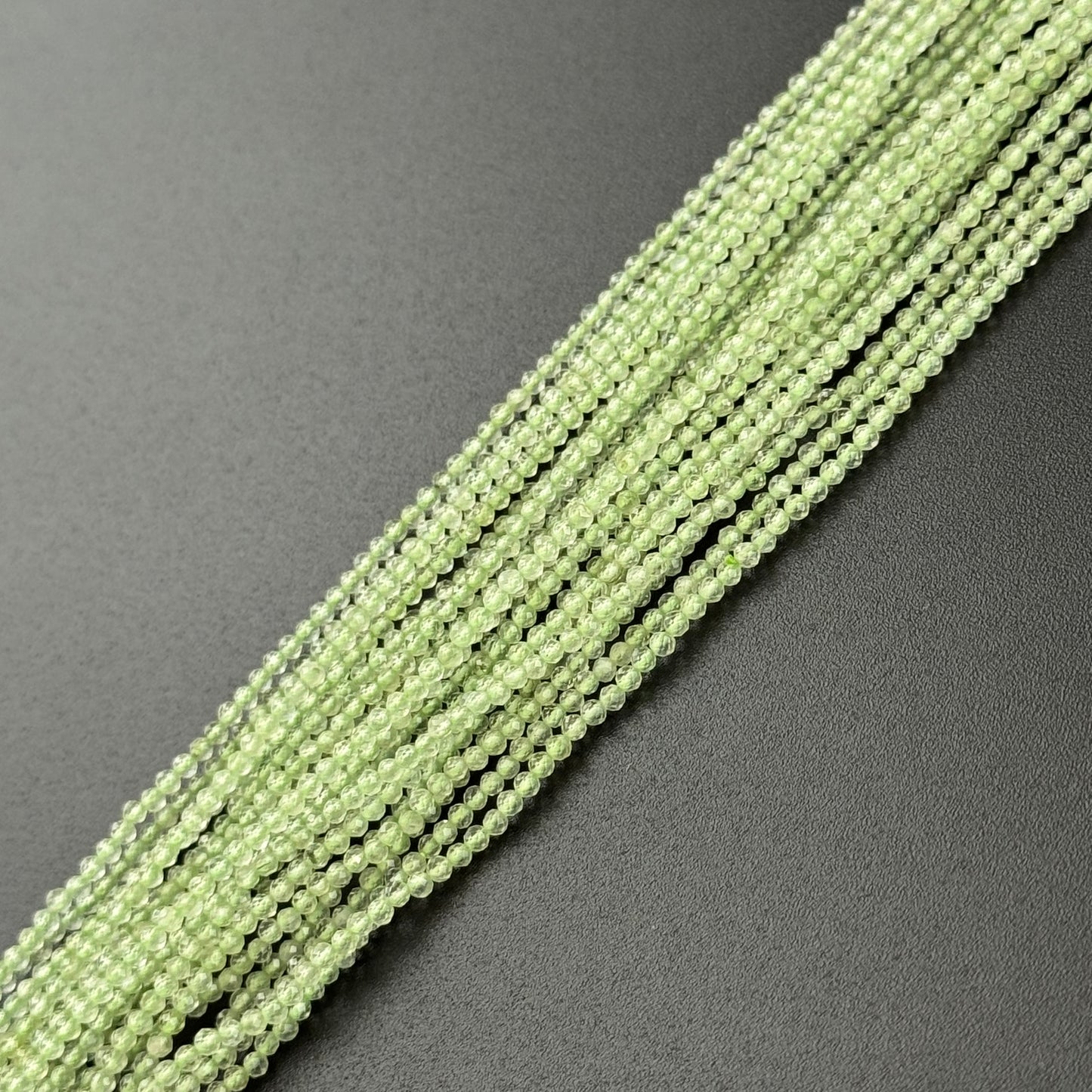 Prehnite Faceted Round Beads - (AAA Quality)