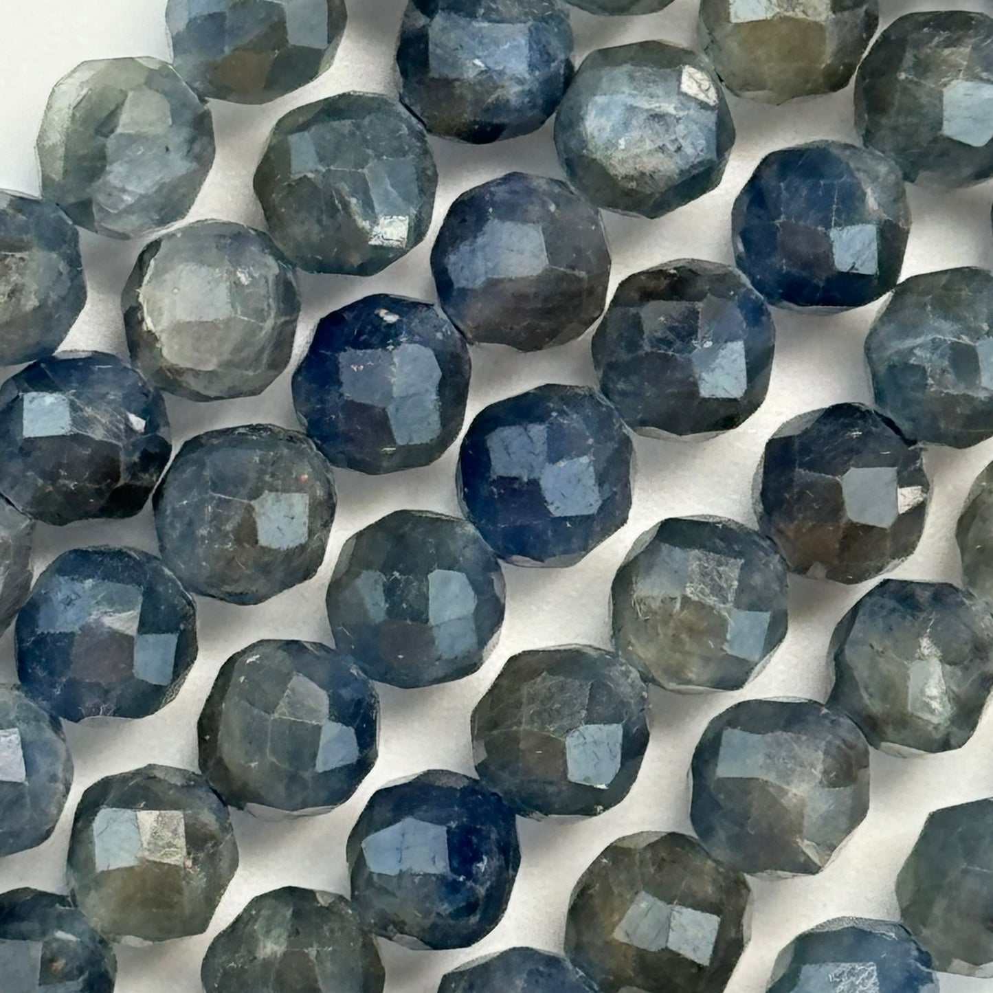 Sapphire Faceted Round Beads (AA Quality)