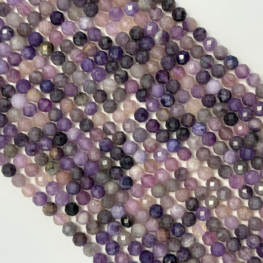 Amethyst Faceted Round Beads