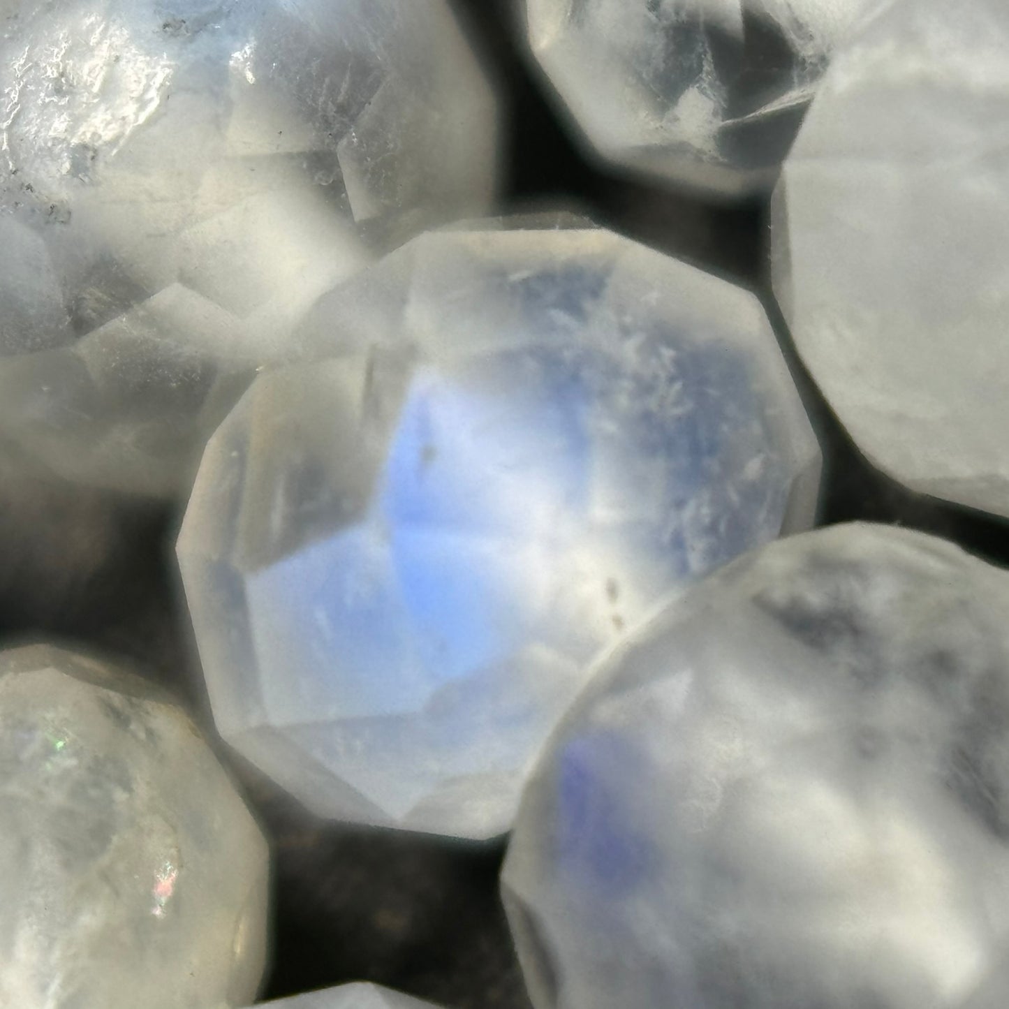 Moonstone Faceted Rondelle Beads