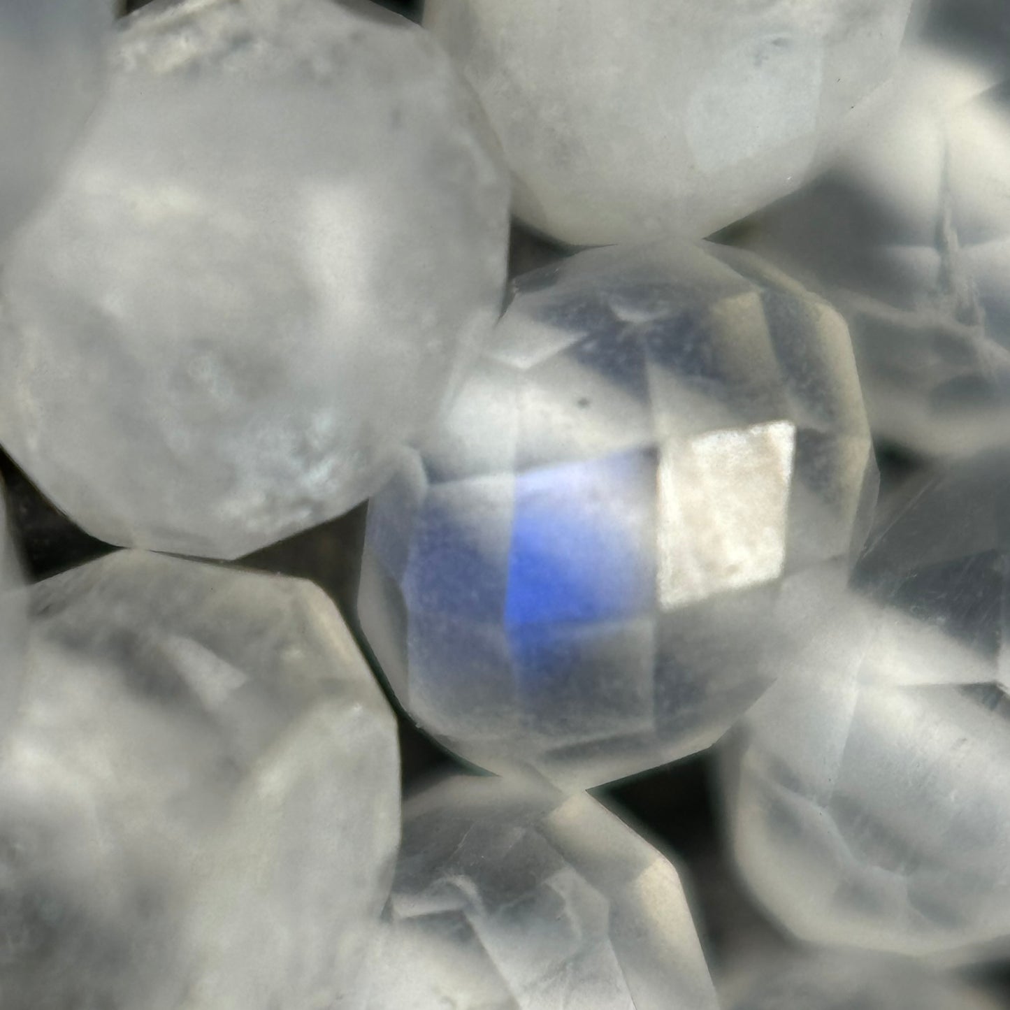 Moonstone Faceted Rondelle Beads