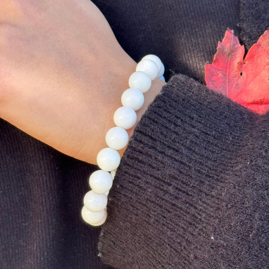 White Opal Bracelet AAA – Natural Gemstone Jewelry