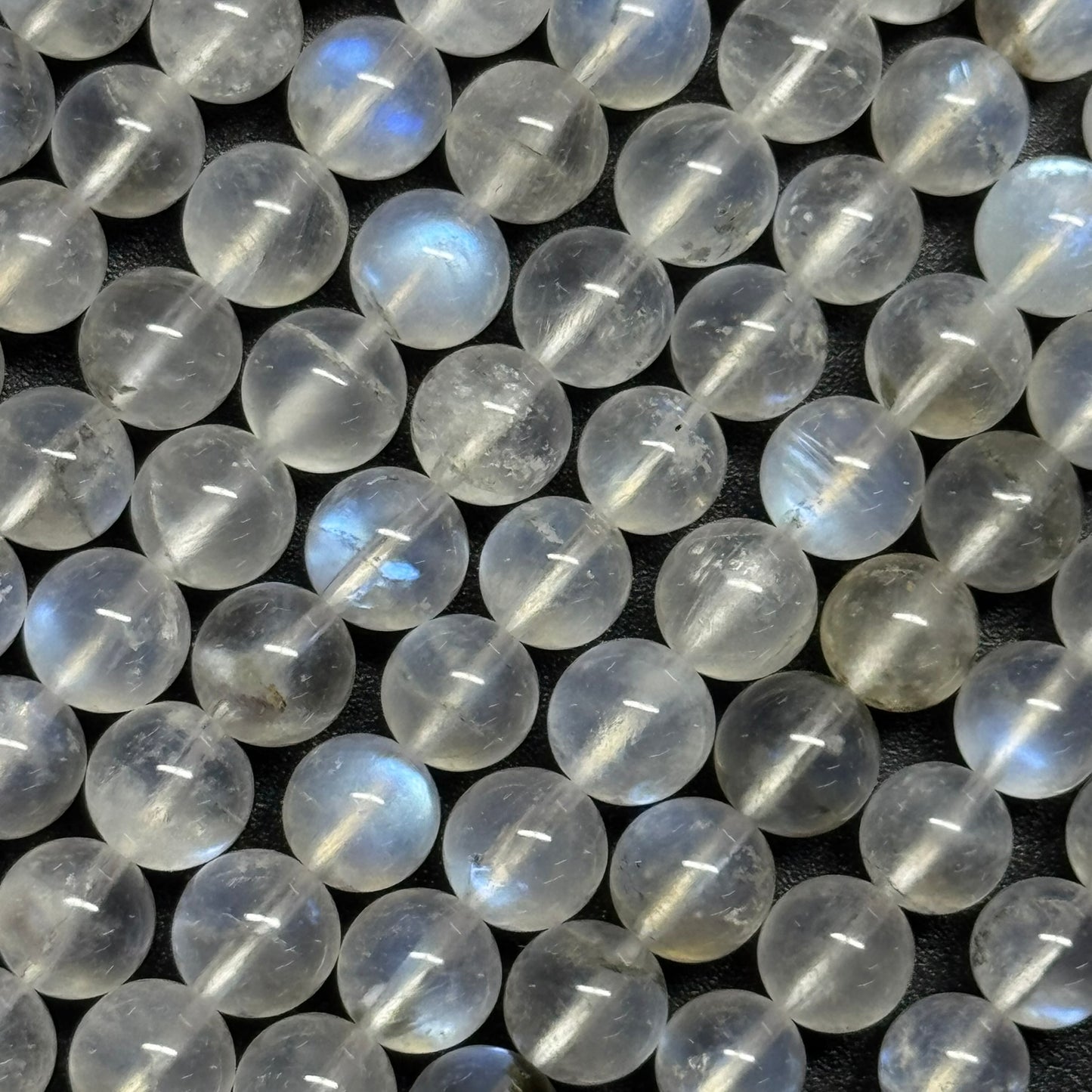 Moonstone Polished Round Beads - (AAAAA Quality)