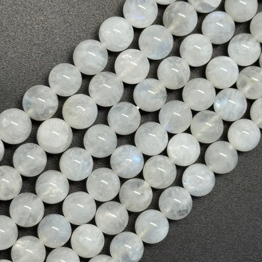 Moonstone Polished Round Beads - (AAAA+ Quality)