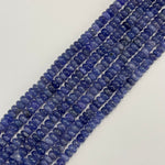 Polished Tanzanite Rondelle Beads – Premium Natural Gemstone