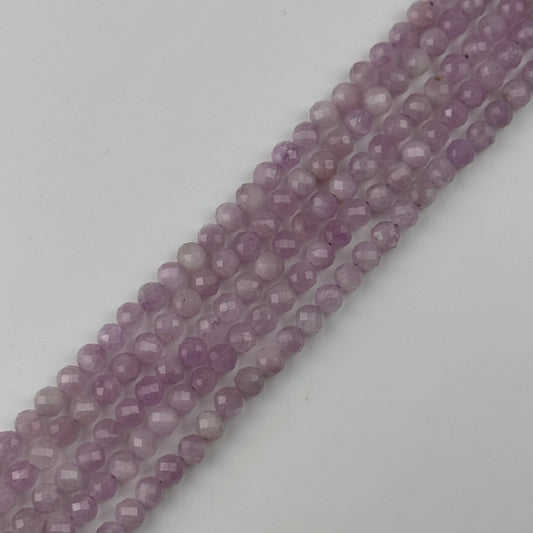 Kunzite Beads - Faceted Round Beads