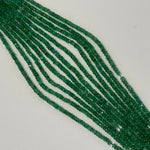 AAA Emerald Rondelle Beads – Faceted Gem for Jewelry