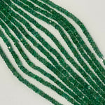 AAA Emerald Rondelle Beads – Faceted Gem for Jewelry
