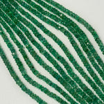 AAA Emerald Rondelle Beads – Faceted Gem for Jewelry