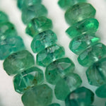 AAA Emerald Rondelle Beads – Faceted Gem for Jewelry
