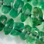 AAA Emerald Rondelle Beads – Faceted Gem for Jewelry