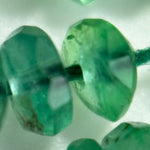 AAA Emerald Rondelle Beads – Faceted Gem for Jewelry
