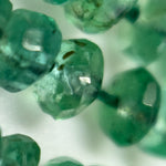 AAA Emerald Rondelle Beads – Faceted Gem for Jewelry