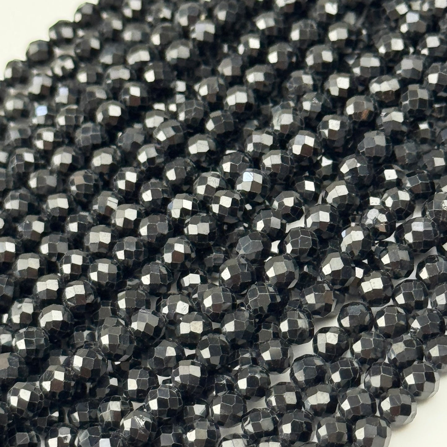 Onyx Faceted Round Beads