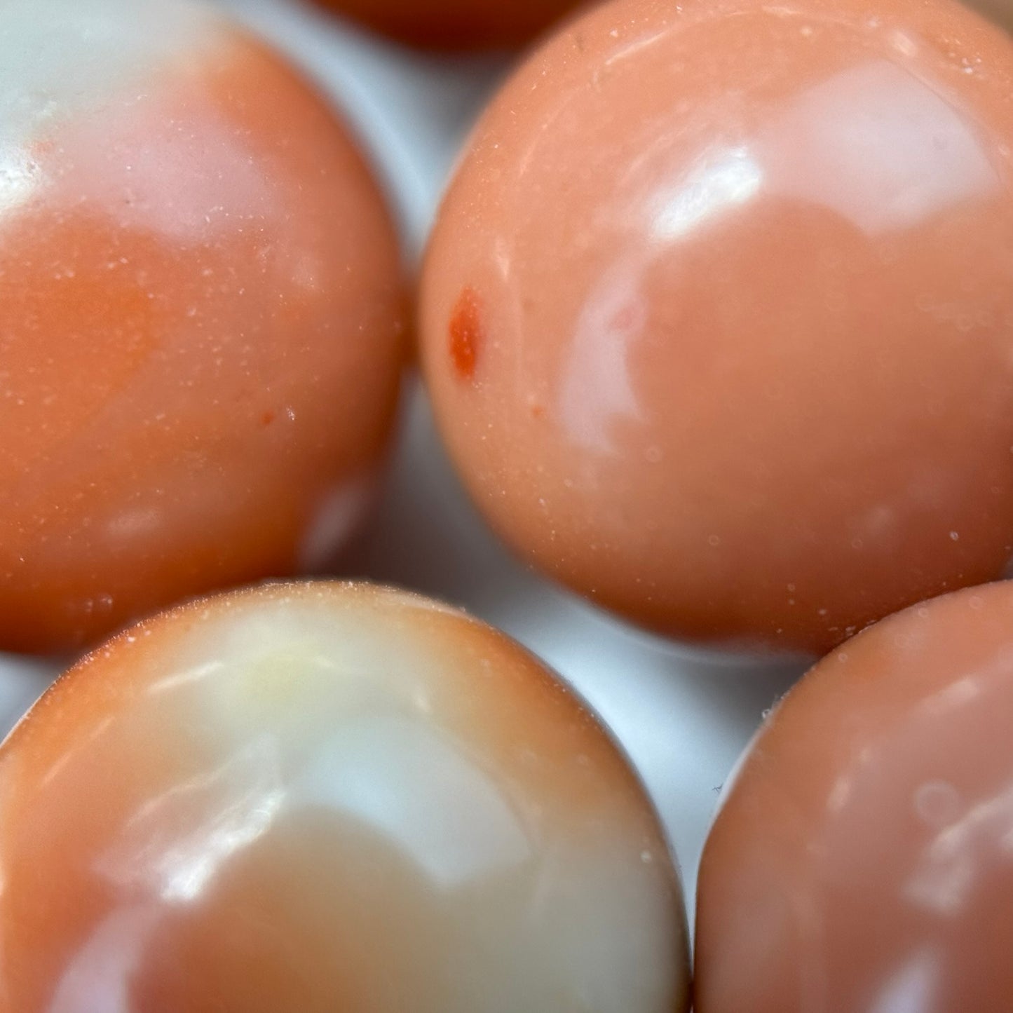 Orange Fancy Jasper Beads - Polished Round Beads