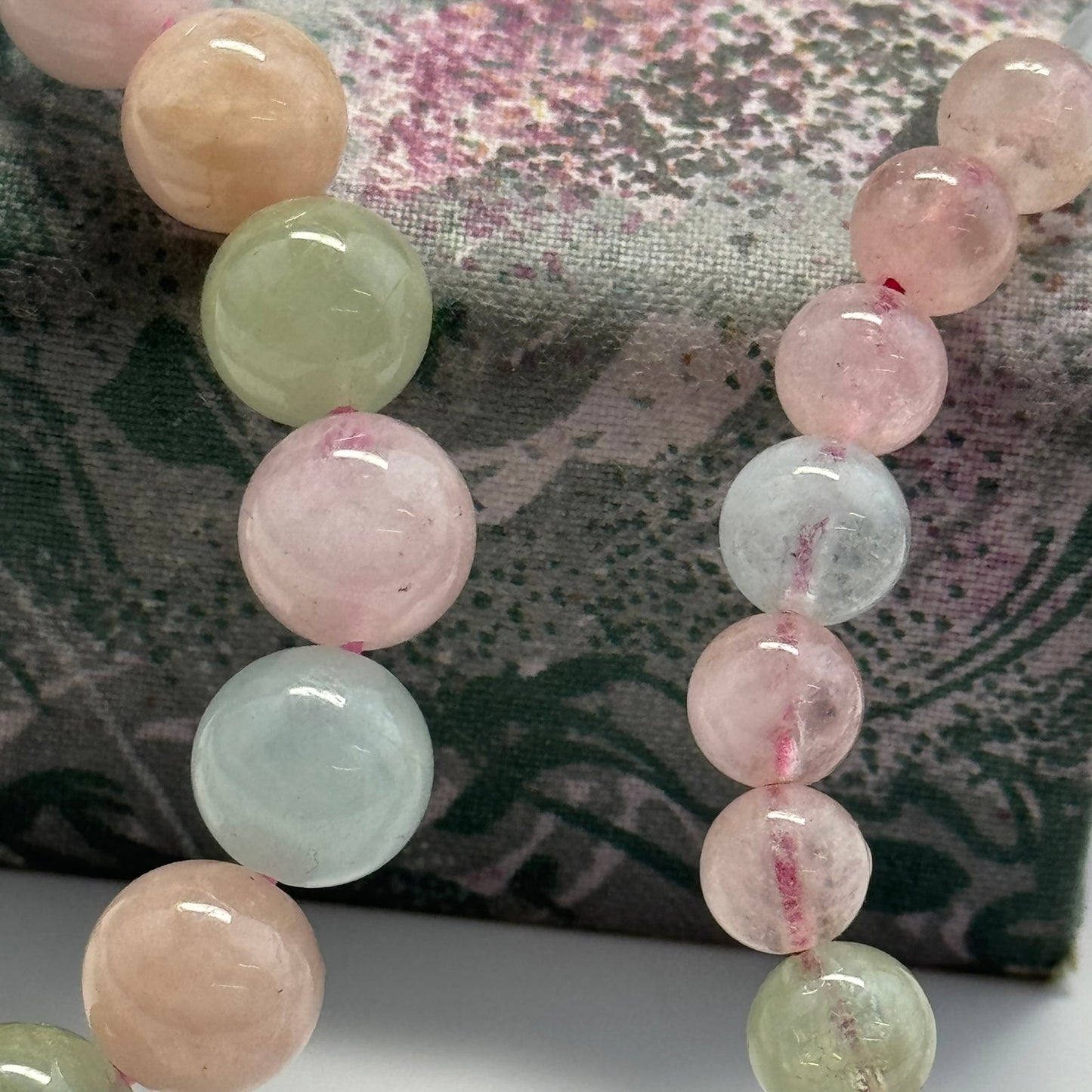 Morganite & Aquamarine Bracelet – Natural Pink & Blue Gemstone Jewelry (AAAA Quality)