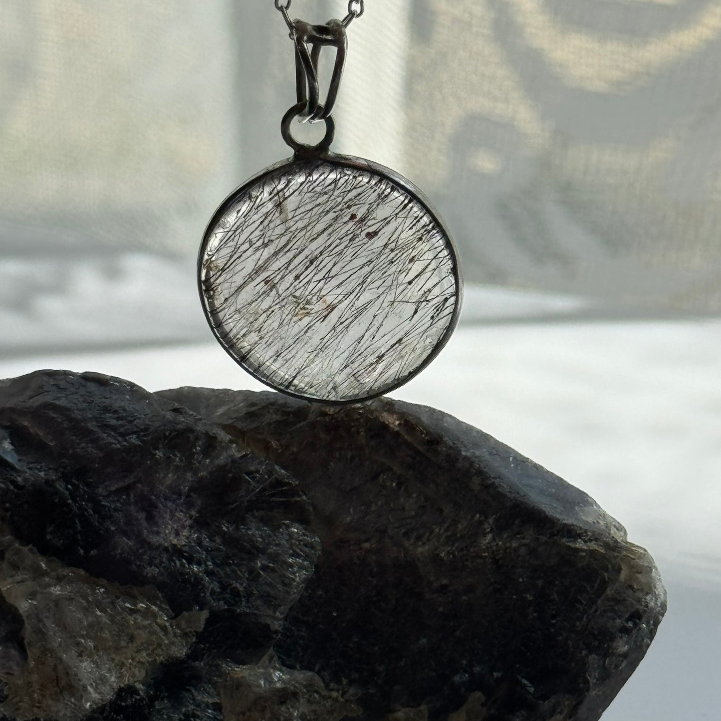 Sacred Seven Pendant – Unique Natural Gemstone Jewelry in 925 Sterling Silver