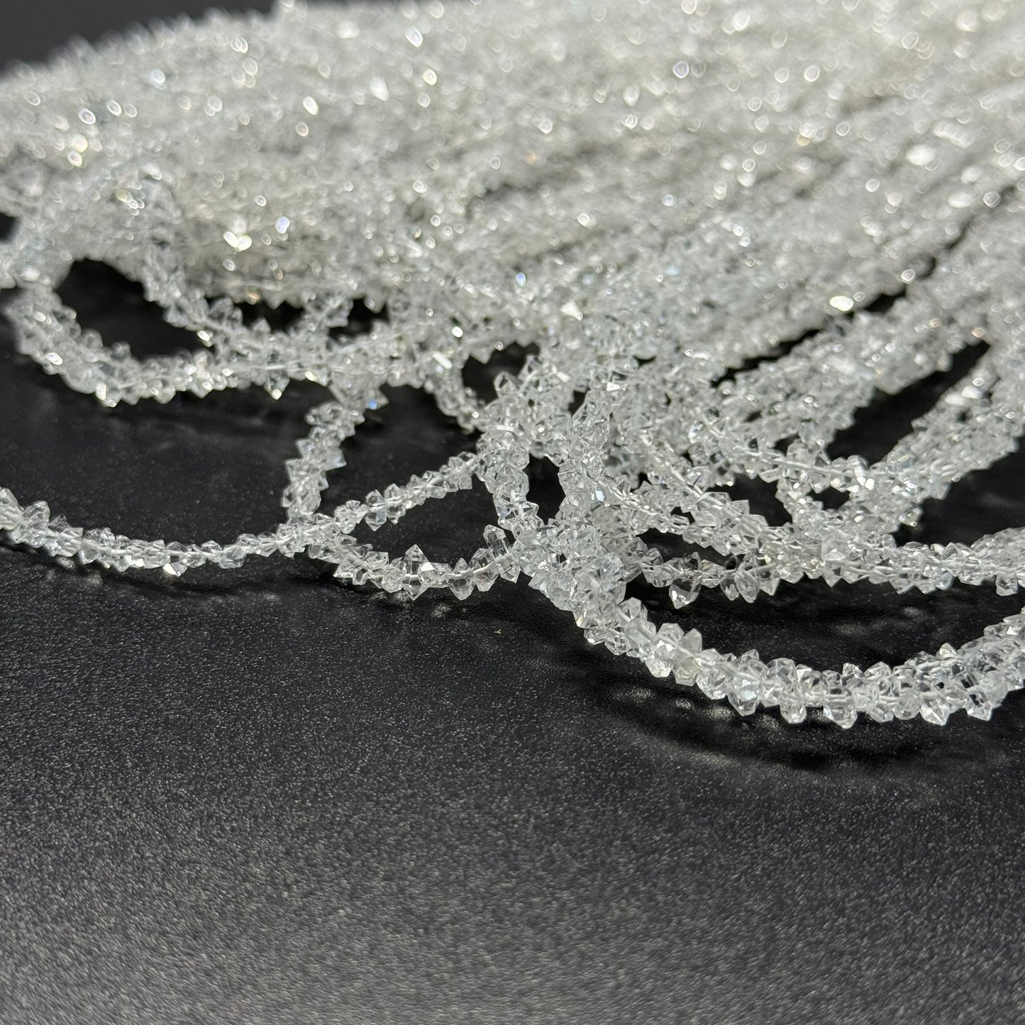 Herkimer Diamond Cut Gemstone Beads