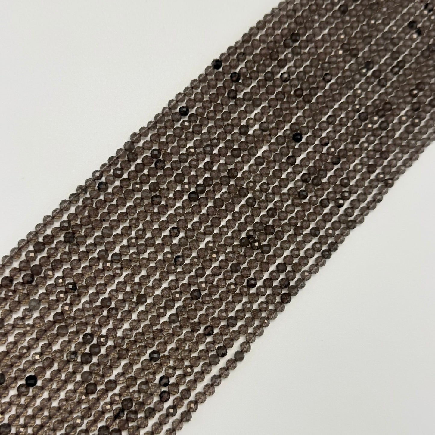 Brown Faceted Obsidian Beads - Round Beads