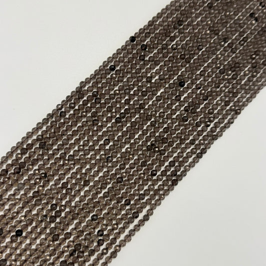 Obsidian Brown Faceted Round Beads - (AAA Quality)