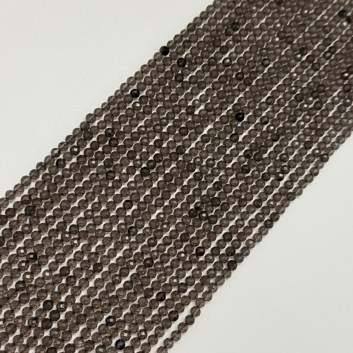 Brown Faceted Obsidian Beads - Round Beads