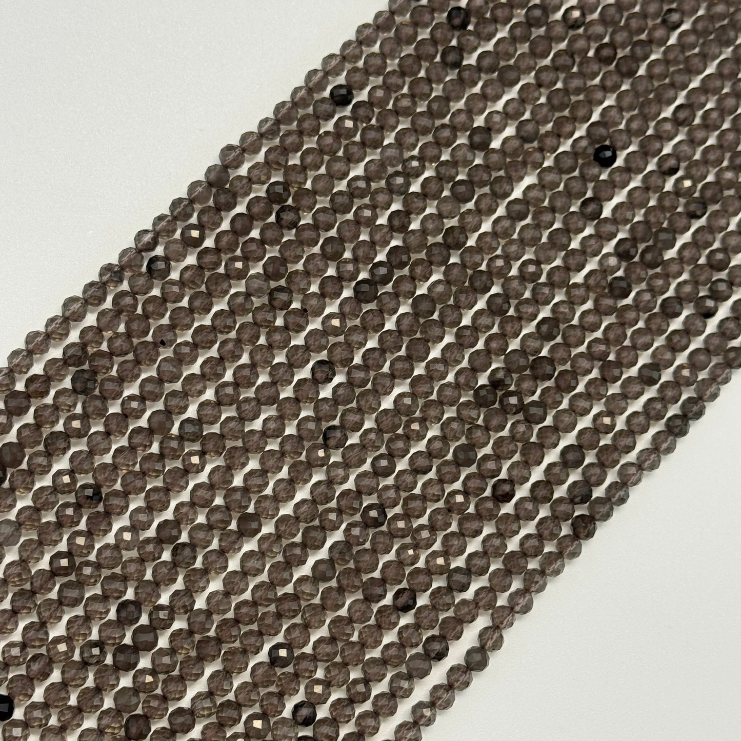 Brown Faceted Obsidian Beads - Round Beads