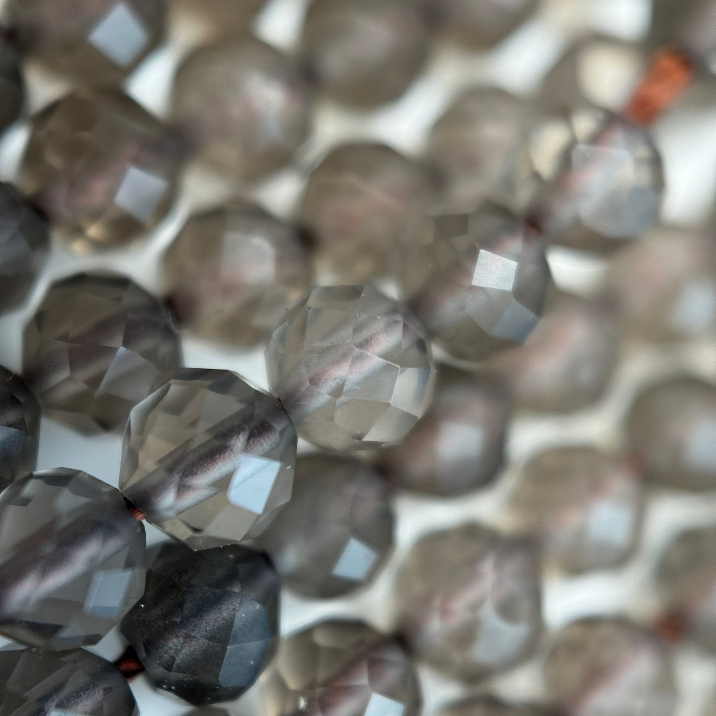Brown Faceted Obsidian Beads - Round Beads