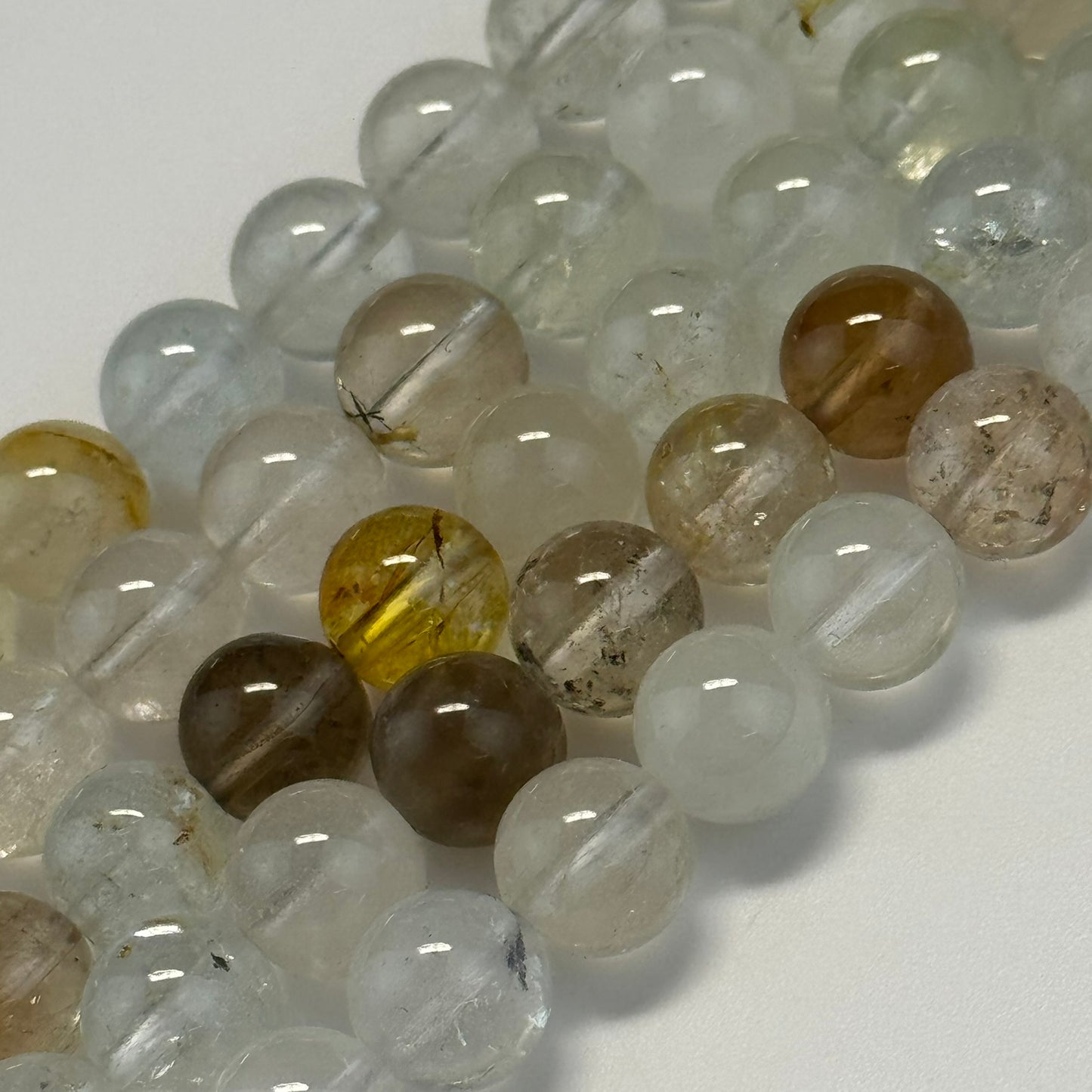 Topaz Polished Round Beads