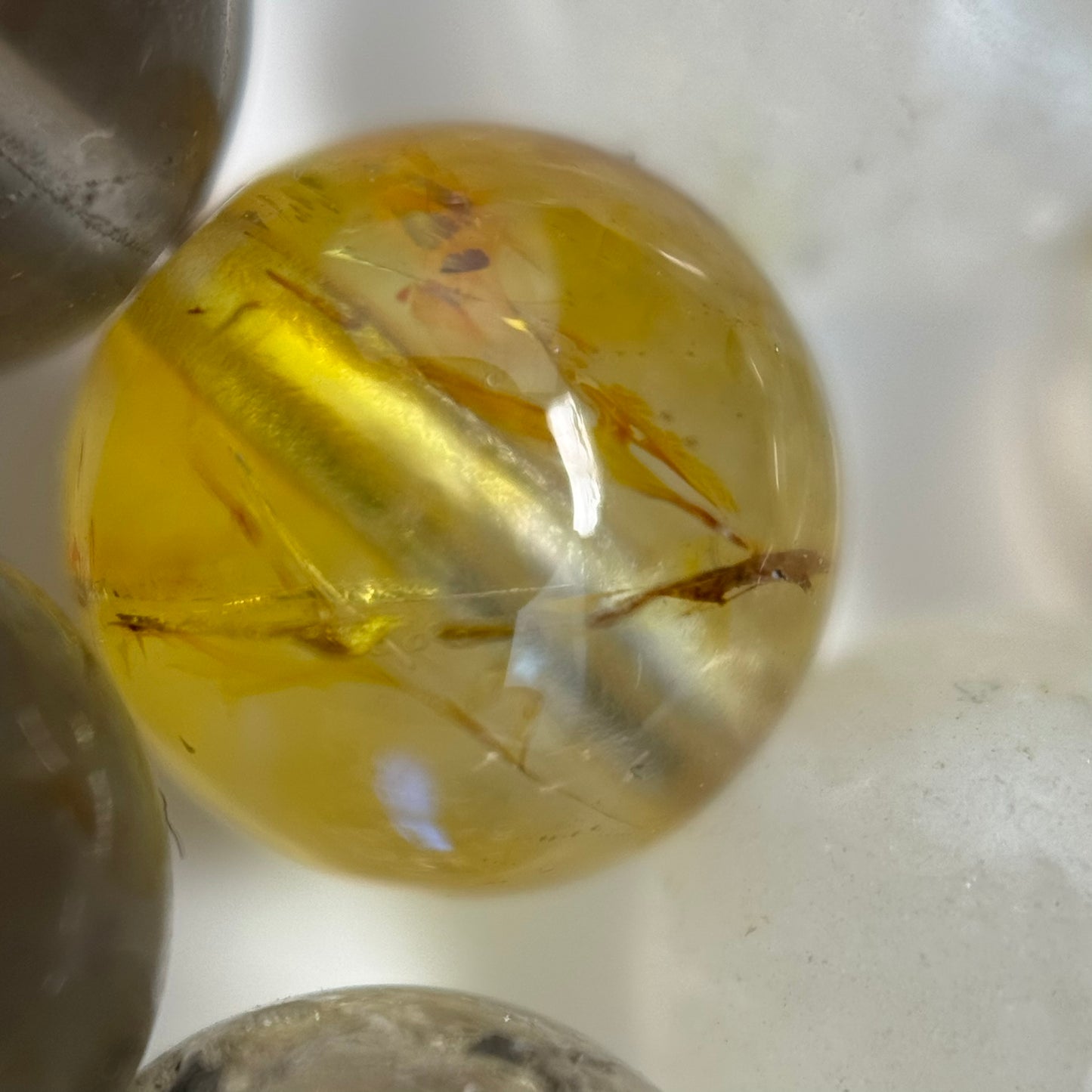 Topaz Polished Round Beads