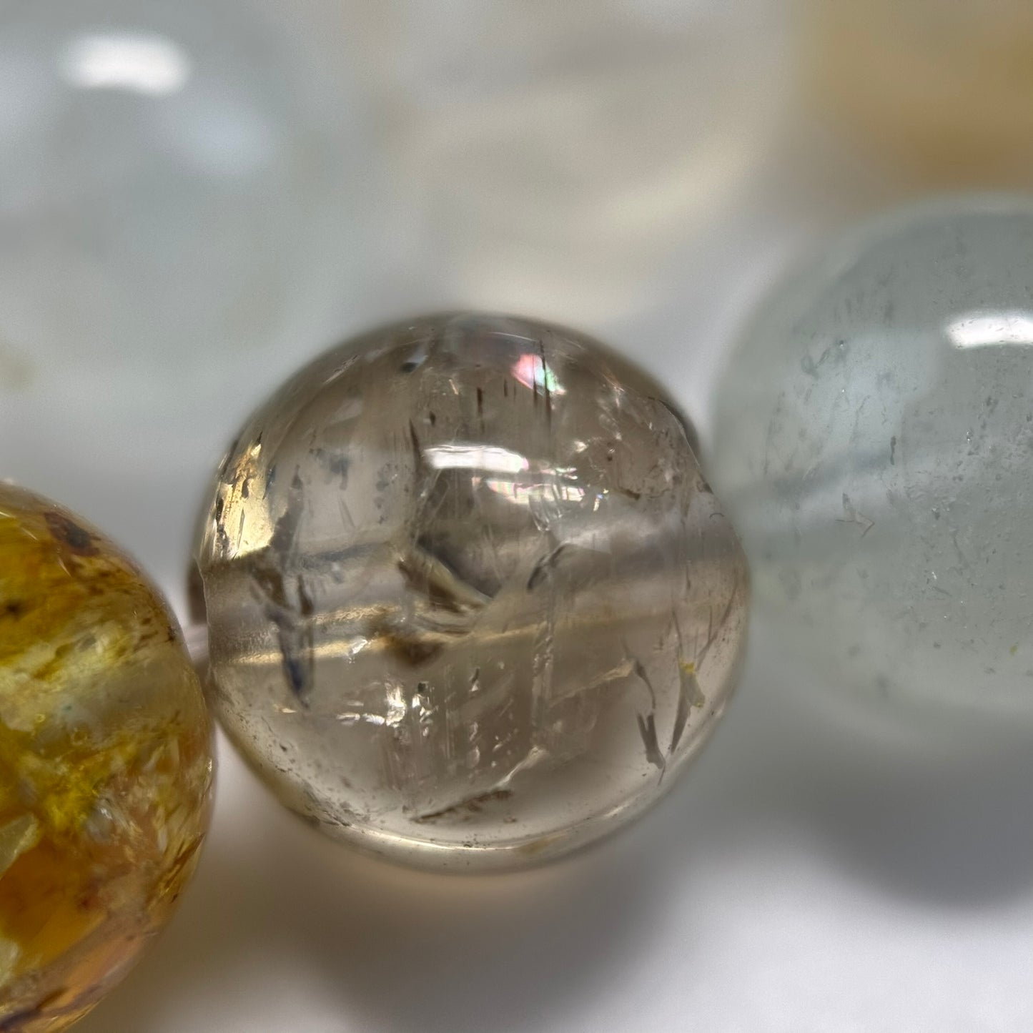 Topaz Polished Round Beads