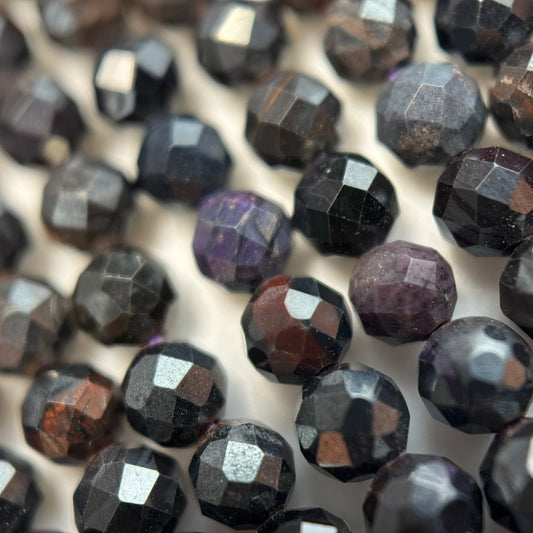 Sugilite Beads - Faceted Round Beads