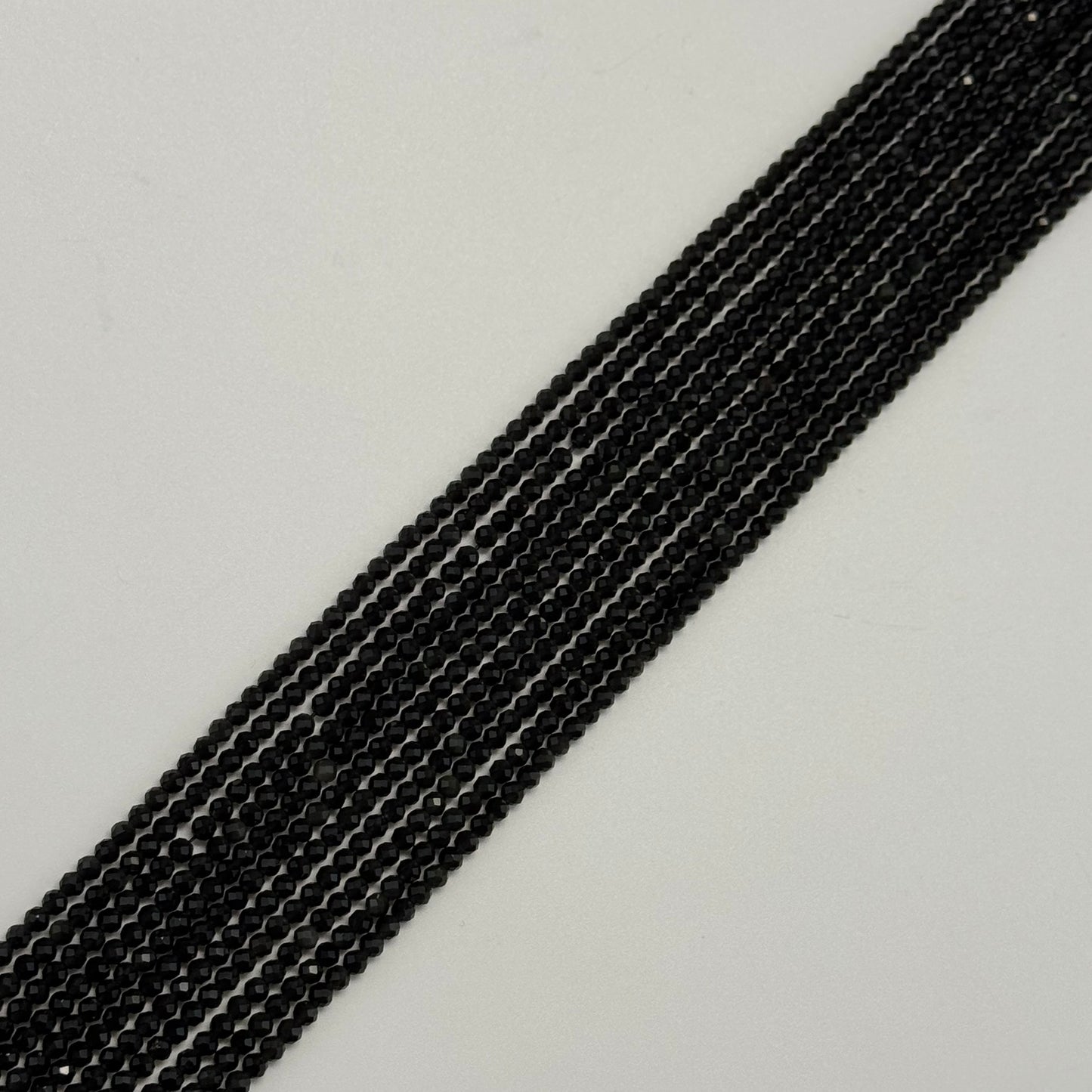 Apache Tear Beads - Faceted Round Beads