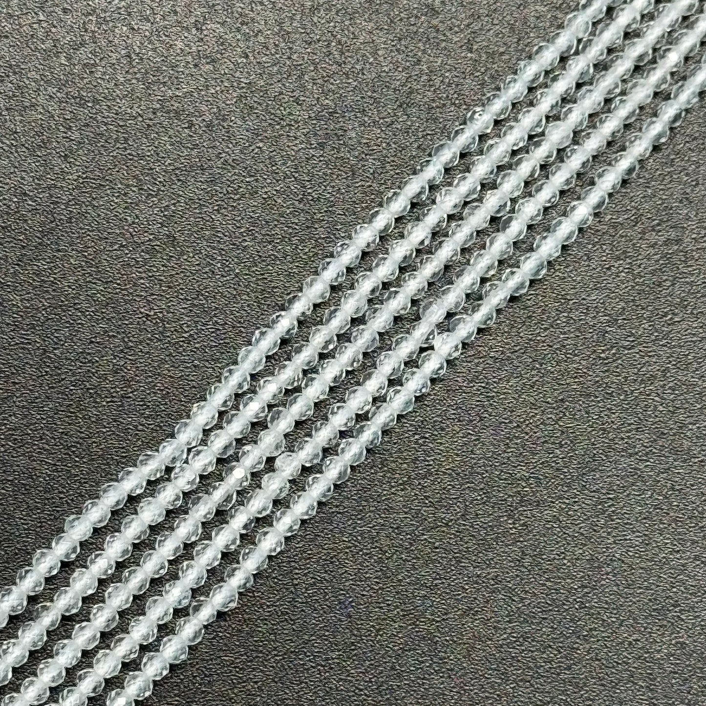 Clear Quartz Beads - Faceted Round Beads