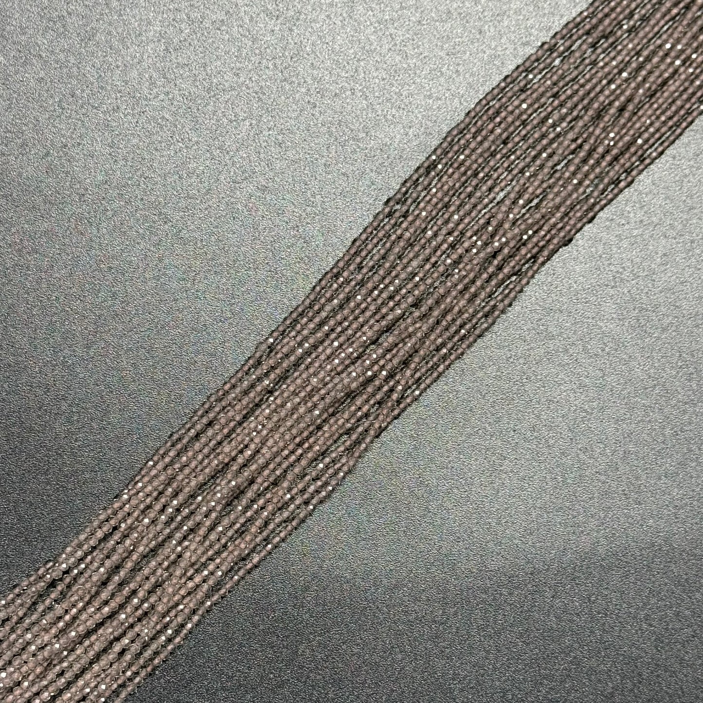 Brown Faceted Obsidian Beads - Round Beads