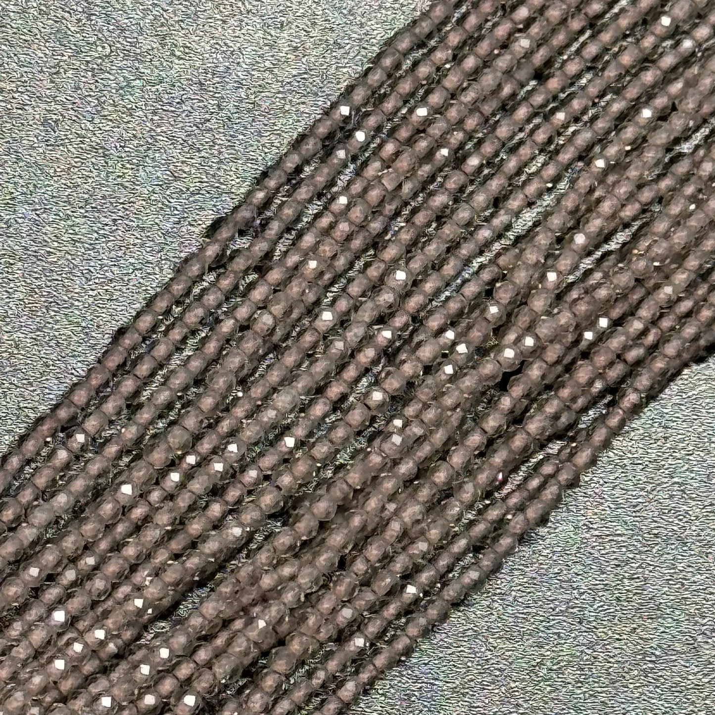 Brown Faceted Obsidian Beads - Round Beads