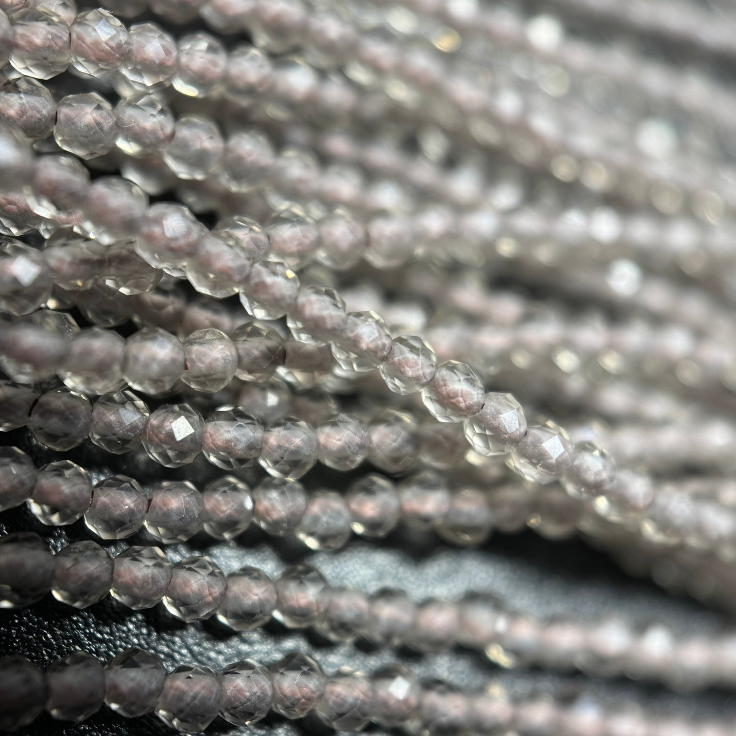Brown Faceted Obsidian Beads - Round Beads
