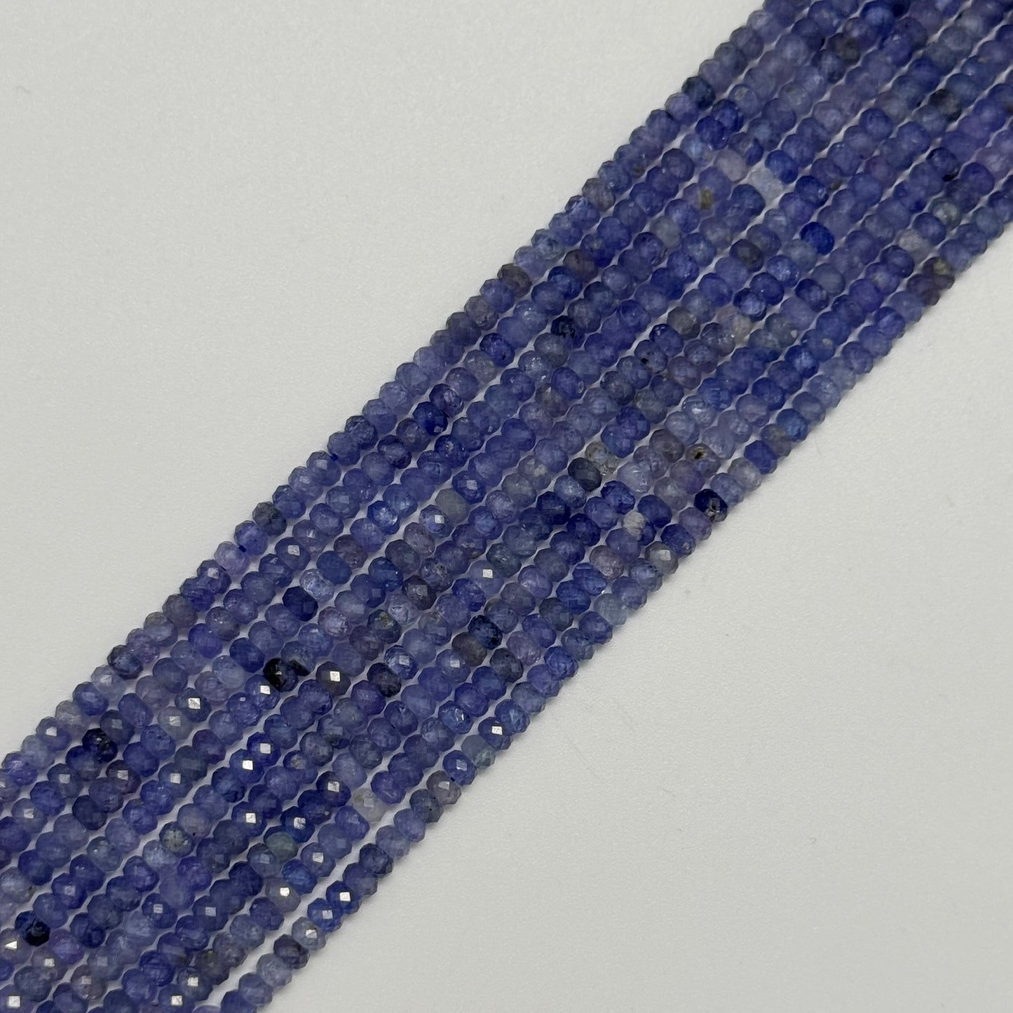 Faceted Tanzanite Beads - Rondelle Beads