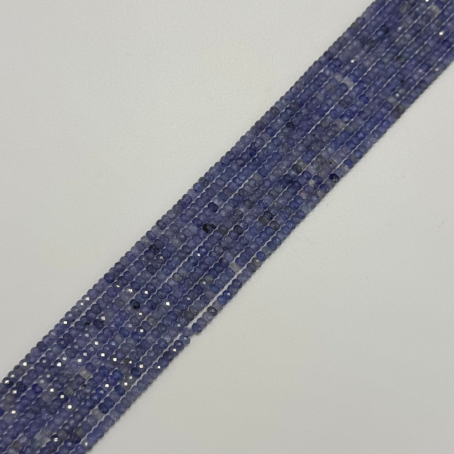 Faceted Tanzanite Beads - Rondelle Beads