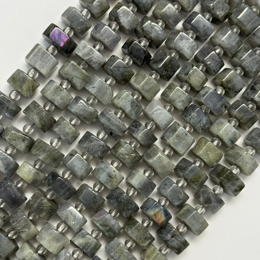 Labradorite Flat hexagonal (Six Sided) Beads (A Quality)