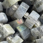 Labradorite Flat Hexagon (Six Sided) Beads